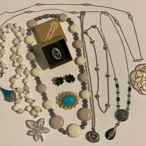 ALL Avon & Sarah Coventry 12-Piece Vintage Jewelry Lot - Necklaces, Brooches +